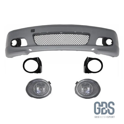 Pare choc avant pack M2 Pour BMW E46 serie 3 Coupe / Cabriolet - Choc avec antibrouillard cristal blanc - GDS Motorsport