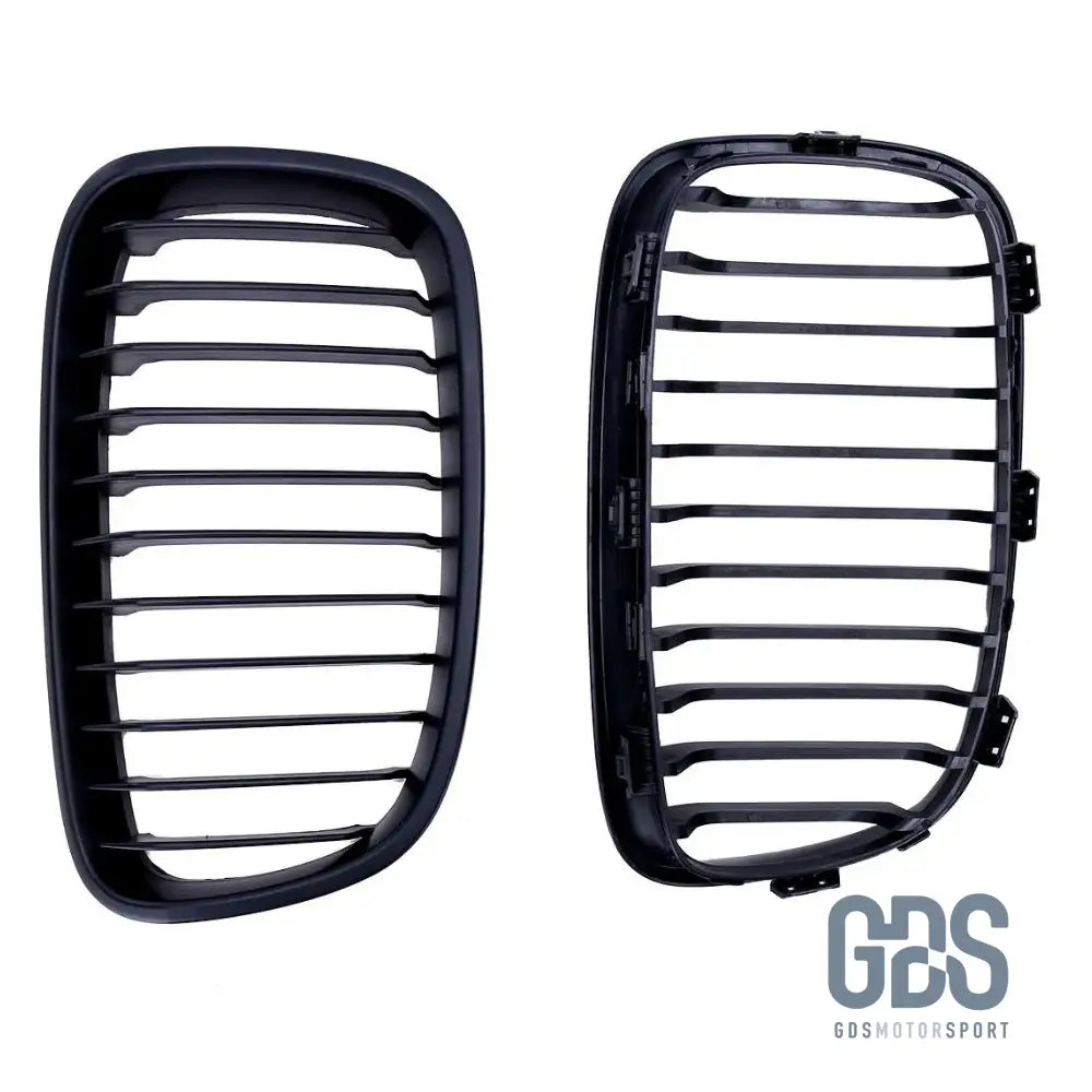 Grilles de calandre Noir Mate BMW série 1 F20 F21 Ph 2010 a 2015 - Calandres - GDS Motorsport