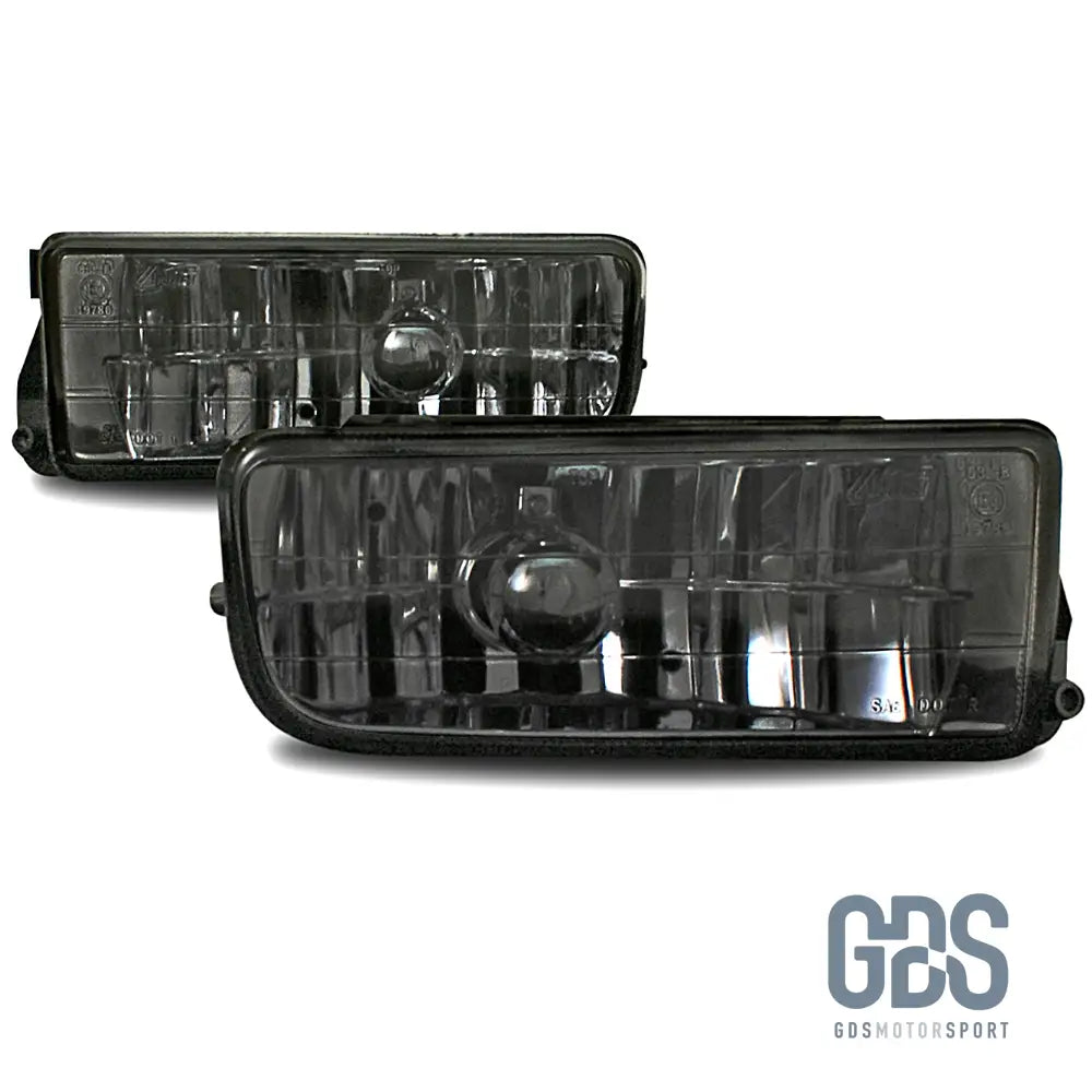 Feux Antibrouillards vitre transparent cristal pour BMW E36 blanc / noir / jaune - Fume Noir - PHARES FEUX - GDS Motorsport