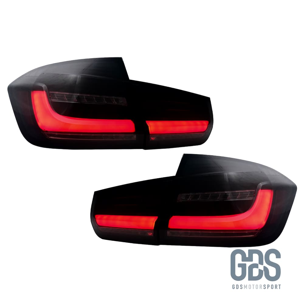 Feux arrières Look G20 Full LED pour BMW Série 3 F30 Fond Noir - Éclairage de véhicule - GDS Motorsport