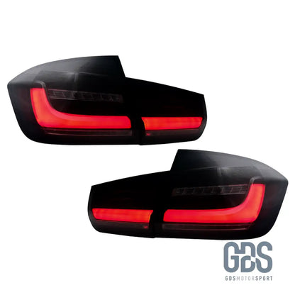 Feux arrières Look G20 Full LED pour BMW Série 3 F30 Fond Noir - Éclairage de véhicule - GDS Motorsport