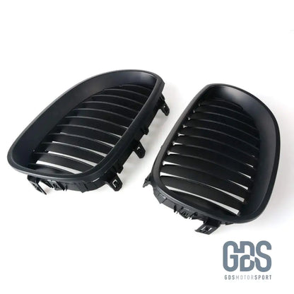 2 Grilles de calandre NOIR Mate BMW serie 5 E60 E61 2003 a 2010 - Calandres - GDS Motorsport