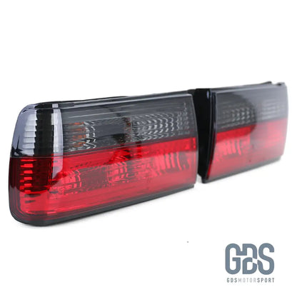 Feux arrieres rouge fumé noir pour BMW E30 phase 2 - PHARES FEUX - GDS Motorsport