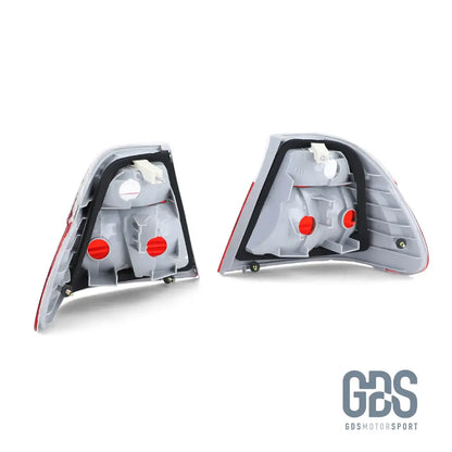 Feux arrières Rouge Blanc pour BMW E46 Berline Phase 1 1998 à 2001 - PHARES FEUX - GDS Motorsport
