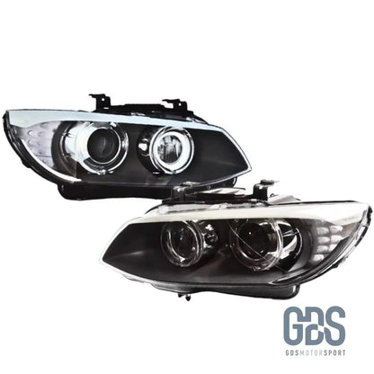Phares Angel Eyes LED Blanc BMW E92/ E93 phase 2 de 20010 a 2013 Bi-Xenon - PHARES FEUX - GDS Motorsport