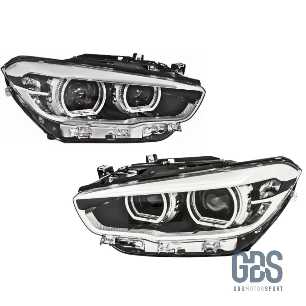 Phares avant Bi-Xenon pour BMW Série 1 F20 / F21 Angel Eyes LED Phase 2 - Éclairage de véhicule - GDS Motorsport