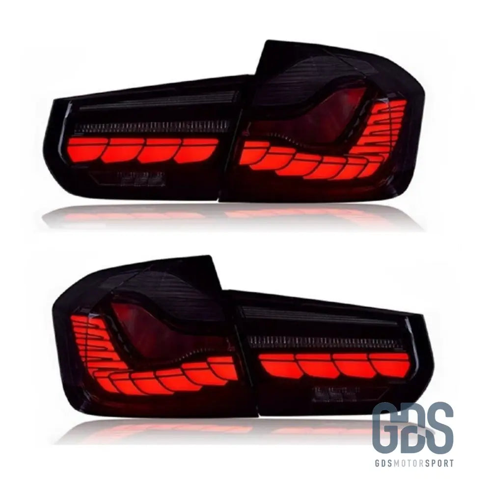 Feux arrières OLED 3D Dynamique light bar pour BMW Série 3 F30 Fumé noir - Éclairage de véhicule - GDS Motorsport
