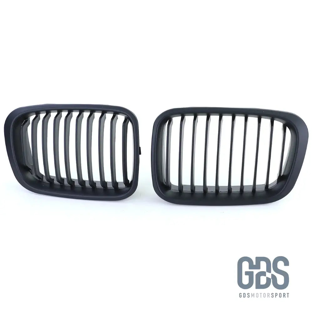 2 Grilles de calandre NOIR MATE BMW serie 3 E46 PH1 1998 a 2001 BERLINE / TOURING - Calandres - GDS Motorsport