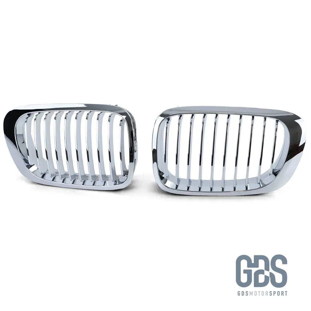 2 Grilles de calandre CHROME BMW serie 3 E46 PH1 1999 a 2003 COUPE / CABRIOLET - Calandres - GDS Motorsport