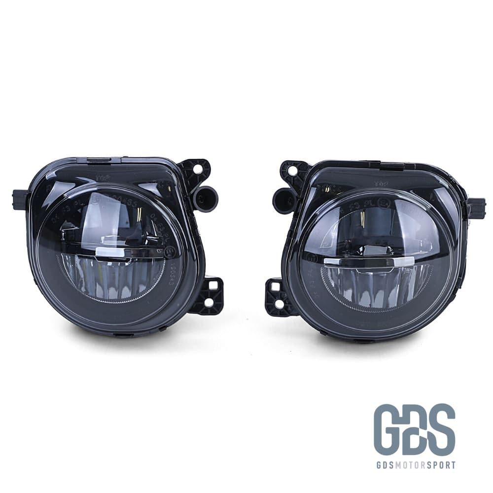 Kit 2 antibrouillards LED BMW Série 5 F10 F11 M5 pack M / phase LCI - Verre fumé noir - PHARES FEUX - GDS Motorsport