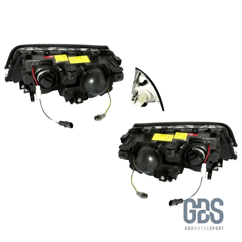 Phares Angel Eyes BMW E46 Phase 1 Berline / Touring Halogène H7/ H7 - PHARES FEUX - GDS Motorsport