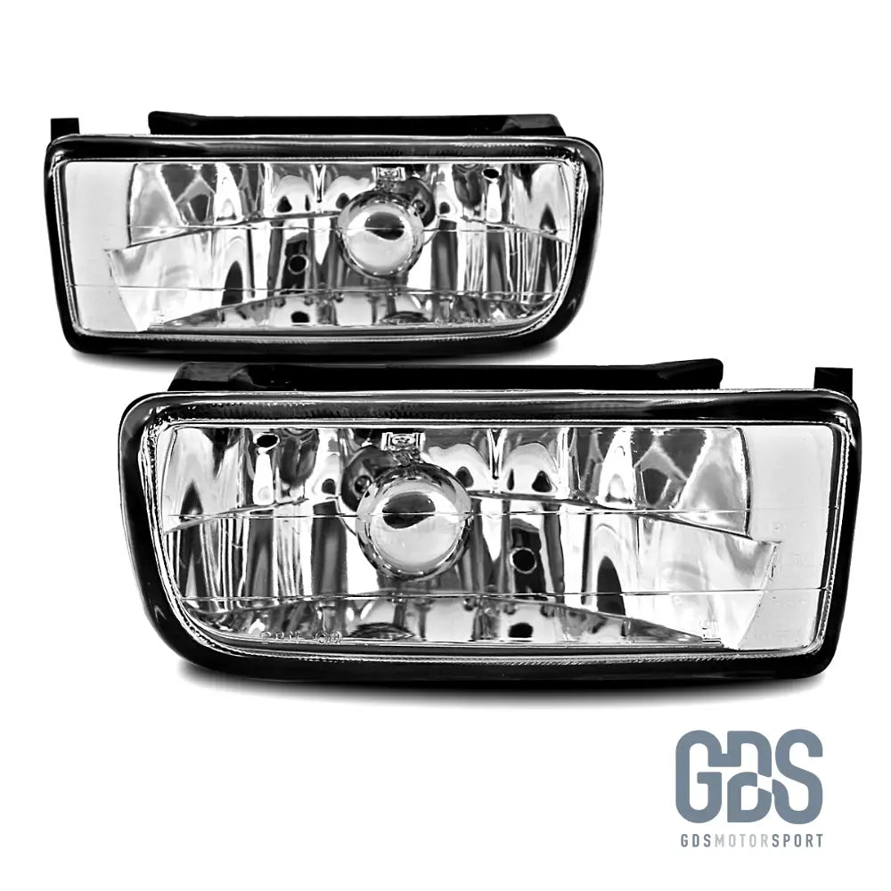 Feux Antibrouillards vitre transparent cristal pour BMW E36 blanc / noir / jaune - Blanc Cristal - PHARES FEUX - GDS Motorsport