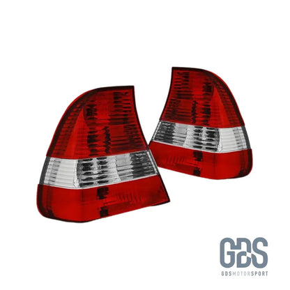 Feux arrières Rouge Blanc Cristal pour BMW E46 Compact 2001 à 2005 - PHARES FEUX - GDS Motorsport