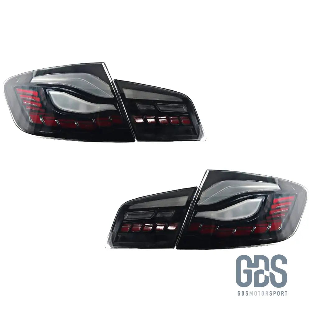 Feux arrières Fond Noir OLED 3D Dynamique light bar pour BMW Série 5 F10 - Éclairage de véhicule - GDS Motorsport