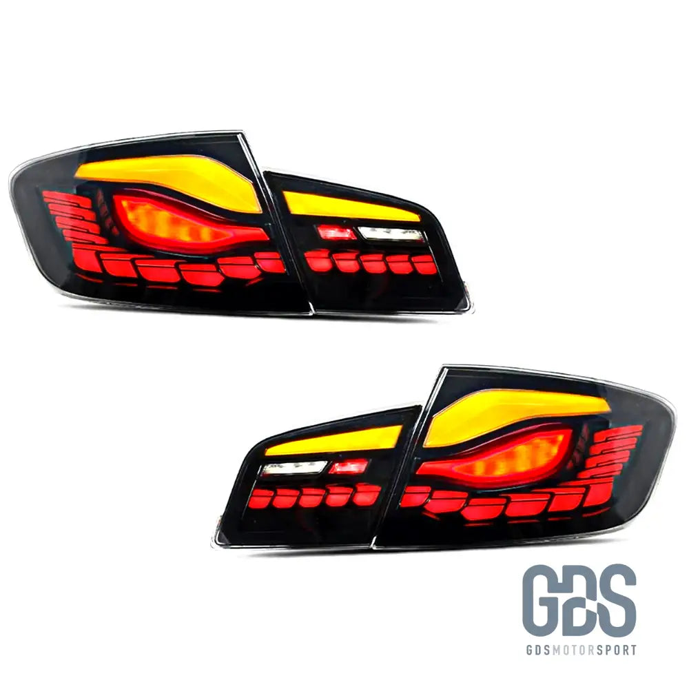 Feux arrières Fond Noir OLED 3D Dynamique light bar pour BMW Série 5 F10 - Éclairage de véhicule - GDS Motorsport
