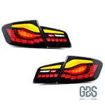Feux arrières Fond Noir OLED 3D Dynamique light bar pour BMW Série 5 F10 - Éclairage de véhicule GDS Motorsport