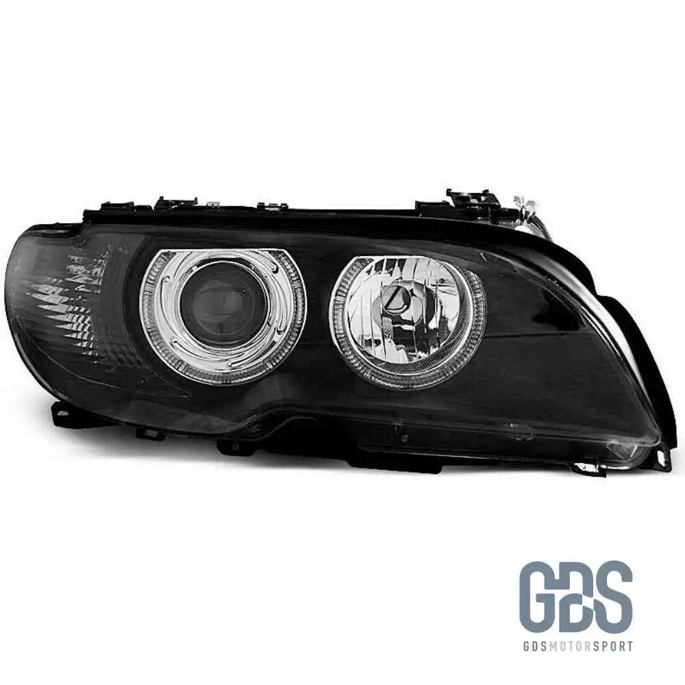 Phares avant Angel Eyes pour BMW Série 3 E46 Coupé / Cabriolet Ph2 H7/H7 - Éclairage de véhicule - GDS Motorsport