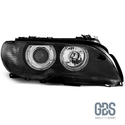 Phares avant Angel Eyes pour BMW Série 3 E46 Coupé / Cabriolet Ph2 H7/H7 - Éclairage de véhicule - GDS Motorsport