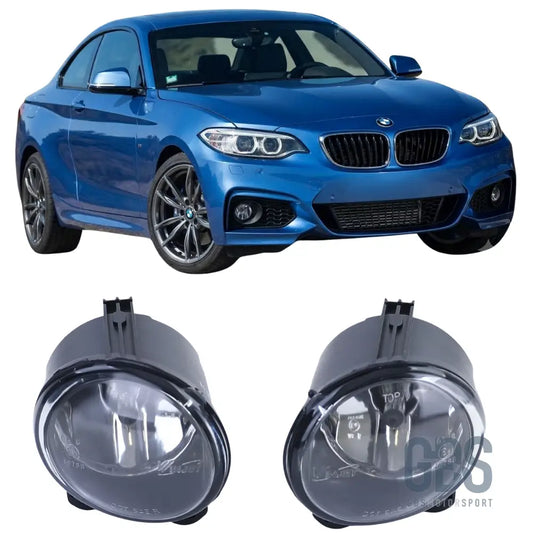 Feux antibrouillard transparent noir fumé ou jaune rétro pour bmw série 2 f22 f23 pack m