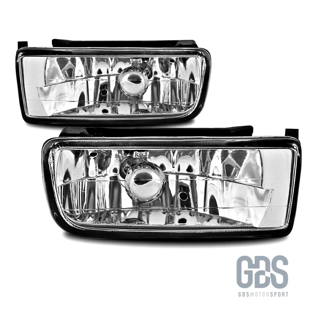 Feux antibrouillards vitre transparent cristal pour bmw e36 blanc / noir / jaune - antibrouillard
