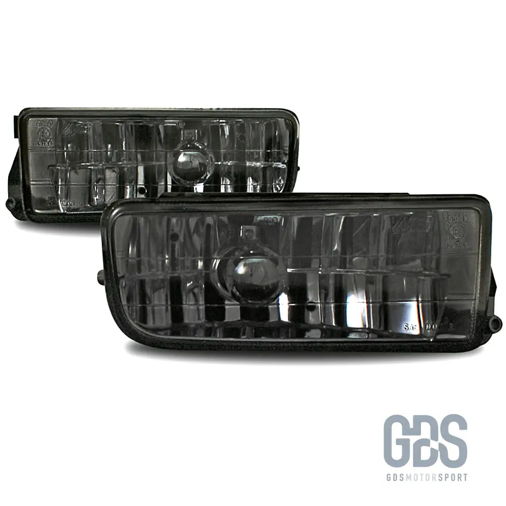 Feux antibrouillards vitre transparent cristal pour bmw e36 blanc / noir / jaune - antibrouillard