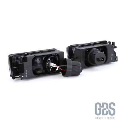 Feux antibrouillards vitre transparent cristal pour bmw e36 blanc / noir / jaune - antibrouillard