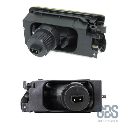 Feux antibrouillards vitre transparent cristal pour bmw e36 blanc / noir / jaune - antibrouillard