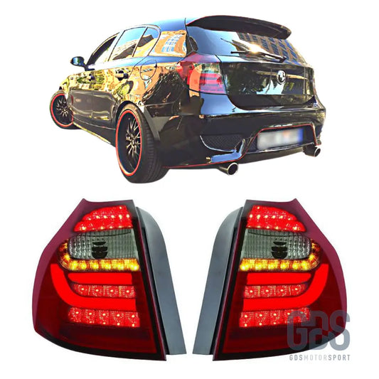 Feux arrière à led cristal pour bmw série 1 e87 e81 — phase et 2 - arriere