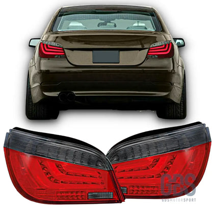 Feux arrière barre full led fumé noir bmw série 5 e60 berline — phase 2 lci (2007-2010) - arriere
