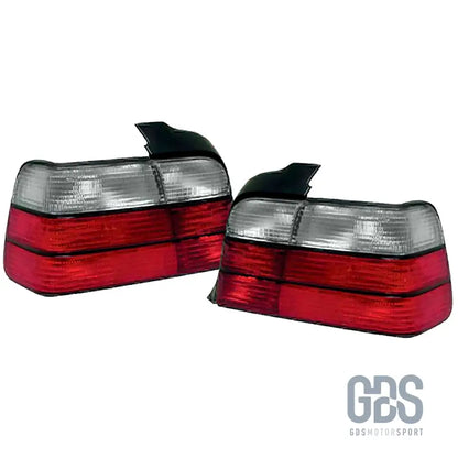Feux arrière bmw e36 style m3 rouge et blanc pour berline - arriere