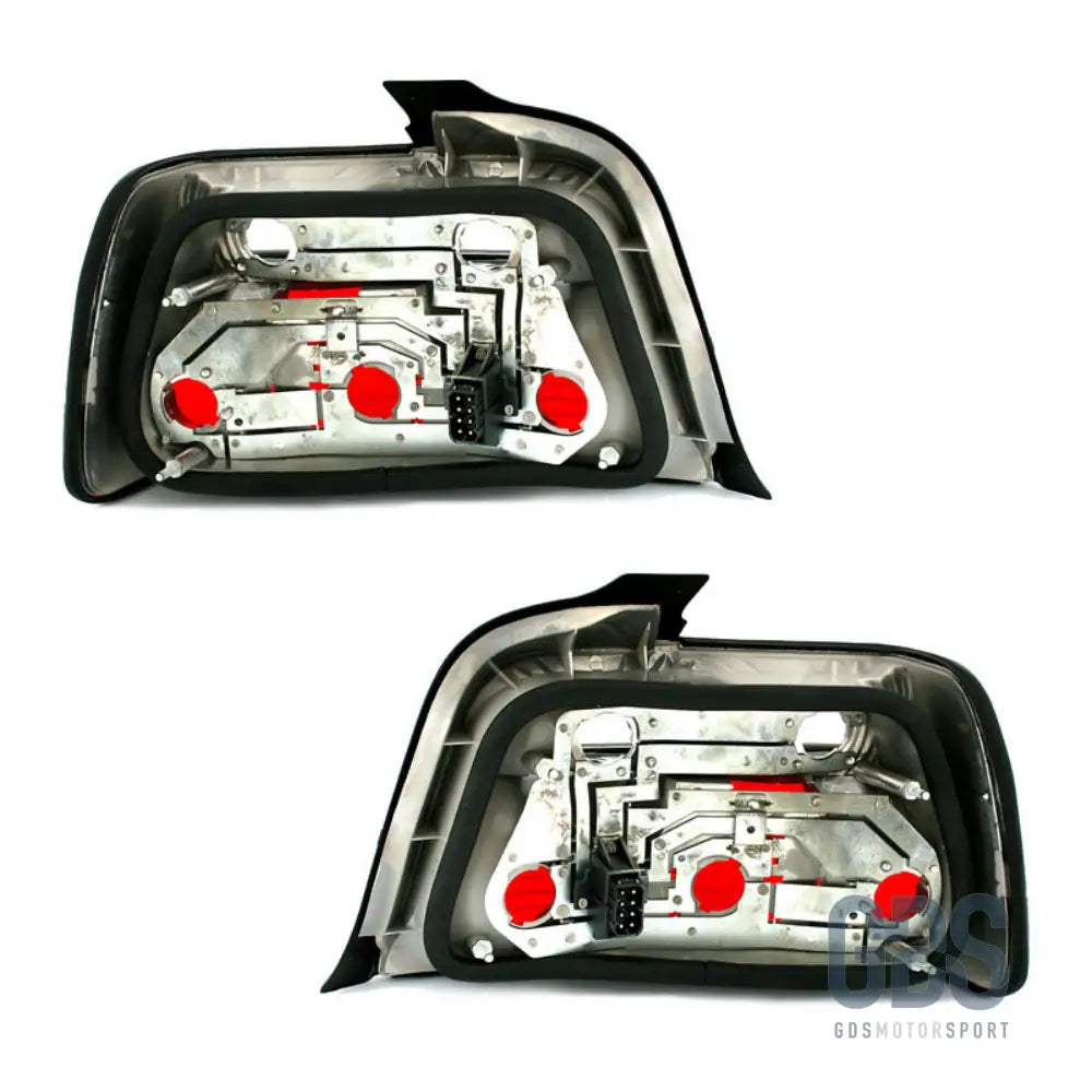 Feux arrière bmw e36 style m3 rouge et fumé noir pour berline - arriere