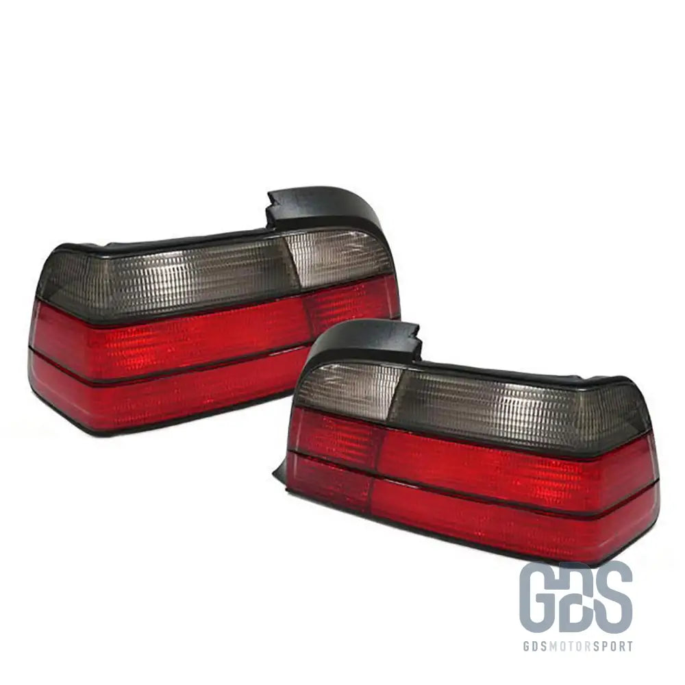 Feux arrière bmw e36 style m3 rouge et fumé noir pour coupé / cabriolet - arriere