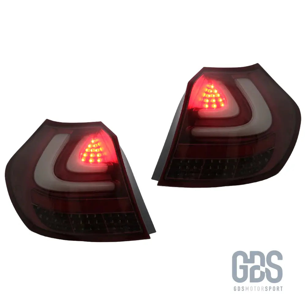 Feux arriere bmw e87/81 ful led phase 1 fond rouge