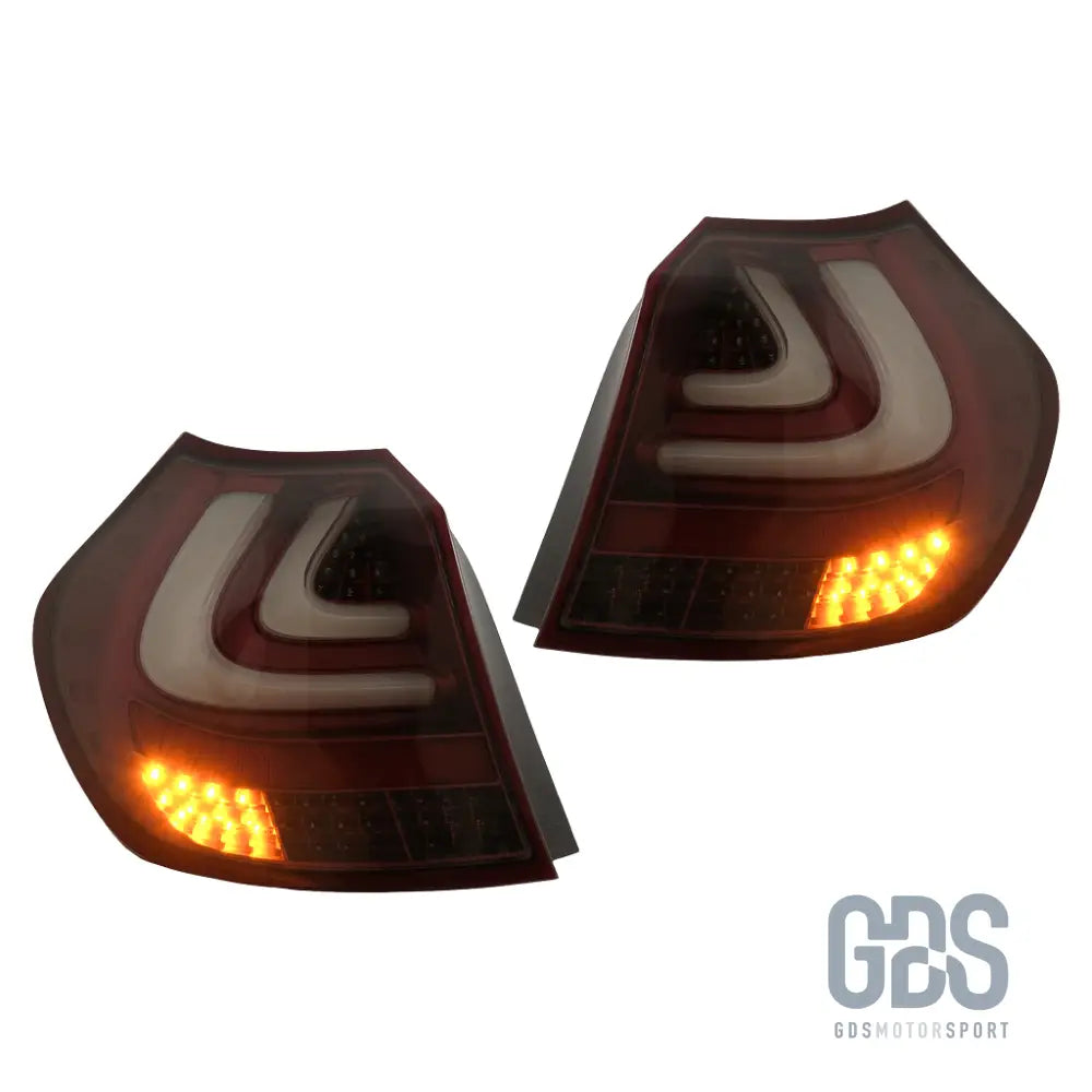 Feux arriere bmw e87/81 ful led phase 1 fond rouge