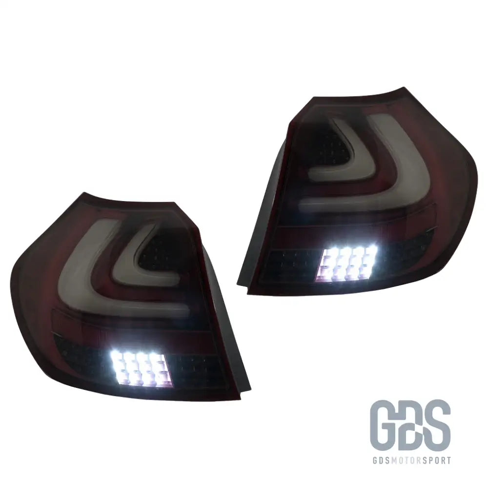 Feux arriere bmw e87/81 ful led phase 1 fond rouge