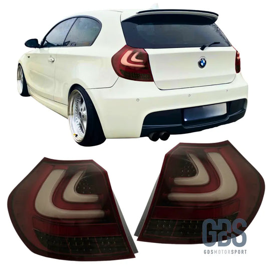 Feux arriere BMW E87/81 FUL LED Phase 1 fond rouge - Éclairage de véhicule - GDS Motorsport