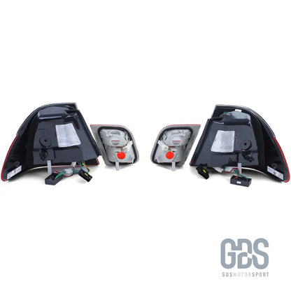 Feux arrière full led rouge clair pour bmw série 3 e46 berline 1998 à 2005 - arriere
