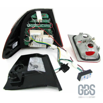 Feux arrière full led rouge clair pour bmw série 3 e46 berline 1998 à 2005 - arriere