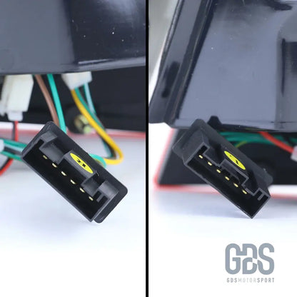 Feux arrière full led rouge clair pour bmw série 3 e46 berline 1998 à 2005 - arriere