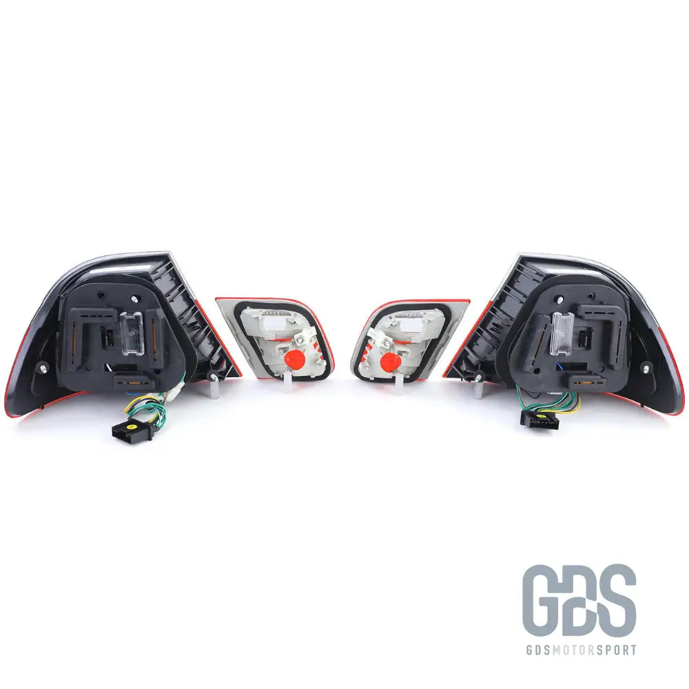 Feux arrière full led rouge fumé noir pour bmw série 3 e46 coupé 1999 à 2006 - arriere