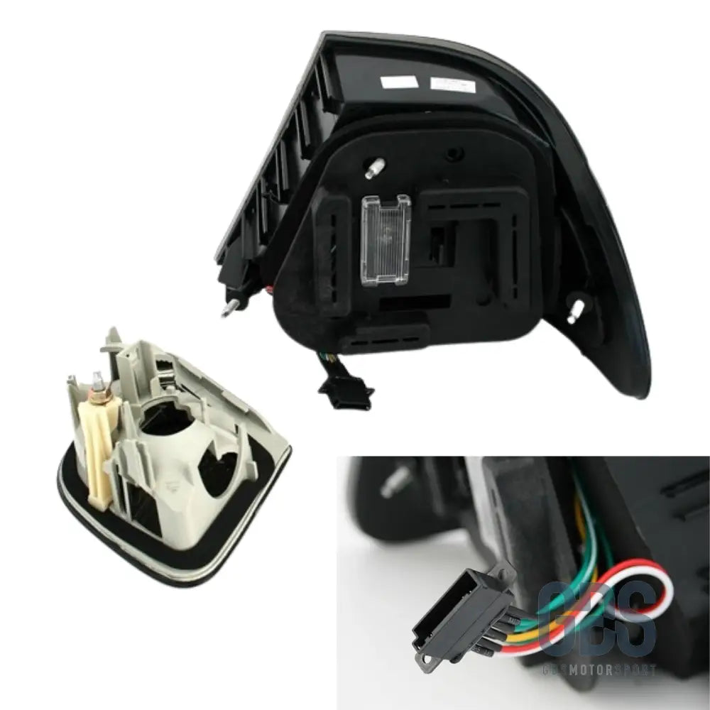 Feux arrière full led rouge fumé noir pour bmw série 3 e46 coupé 1999 à 2006 - arriere
