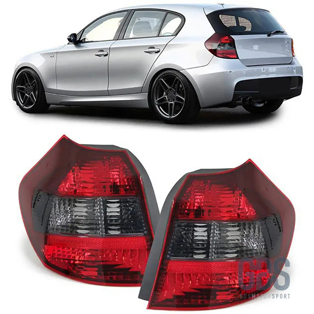Feux arrière fumé noir pour bmw série 1 e87 e81 — phase (2004-2007) - arriere