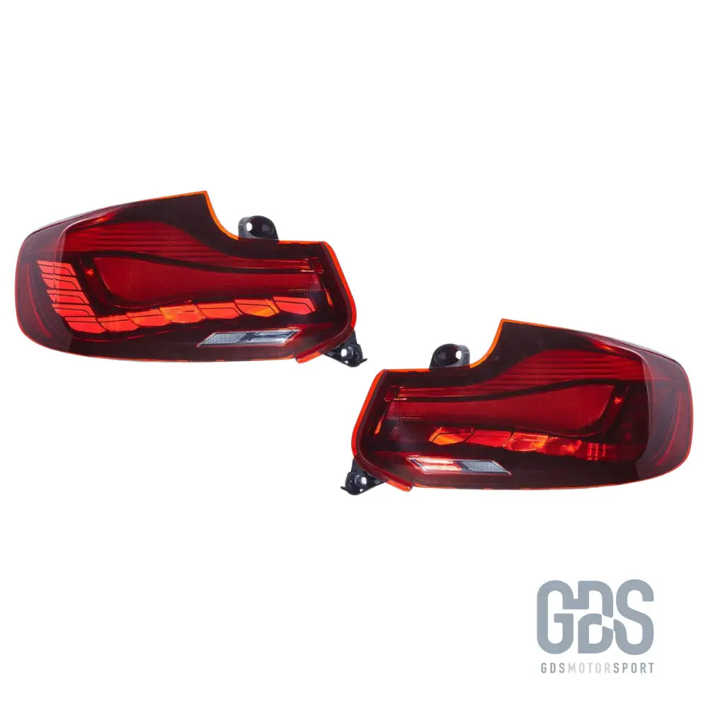 Feux arrière led barre lumineuse rouge fumé pour bmw série 2 f22 f23 et m2 f87 - arriere