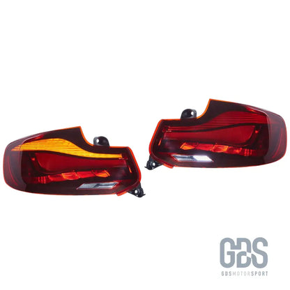 Feux arrière led barre lumineuse rouge fumé pour bmw série 2 f22 f23 et m2 f87 - arriere