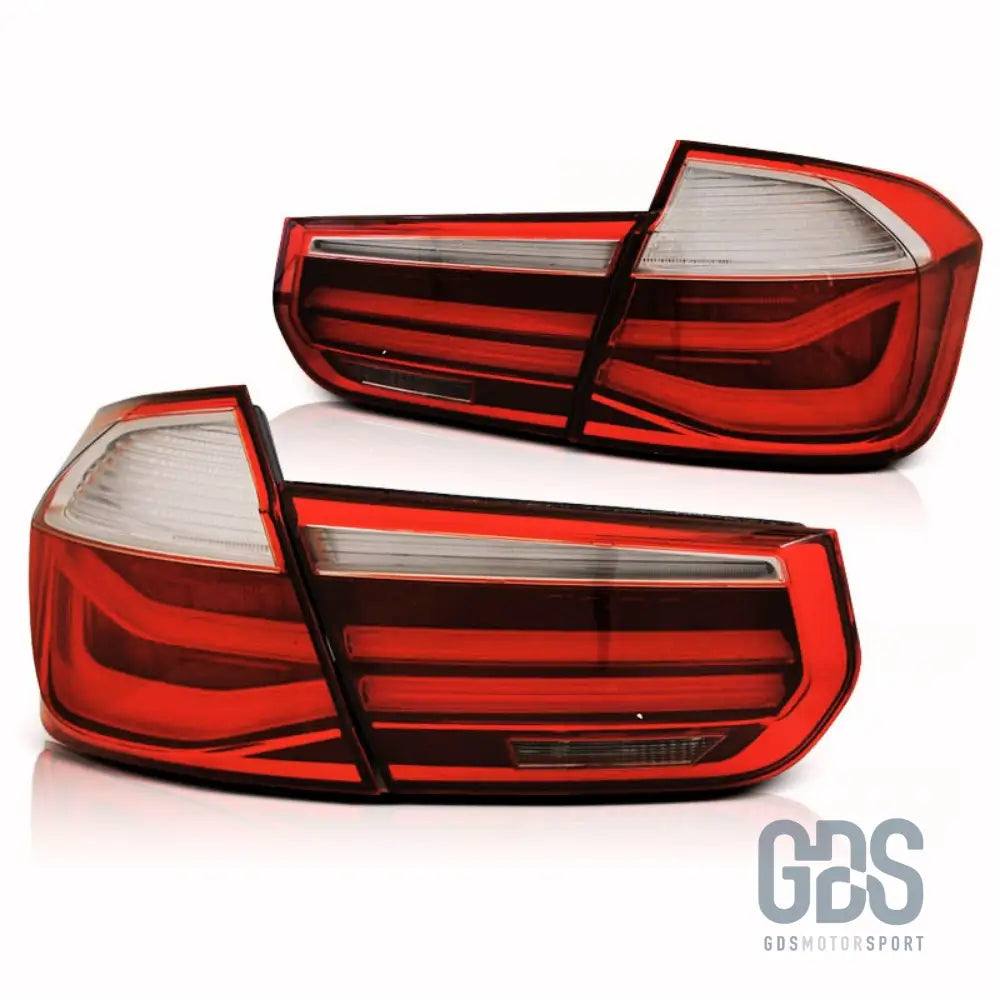 Feux arrière led light bar dynamique rouge et blanc pour bmw série 3 f30 - arriere