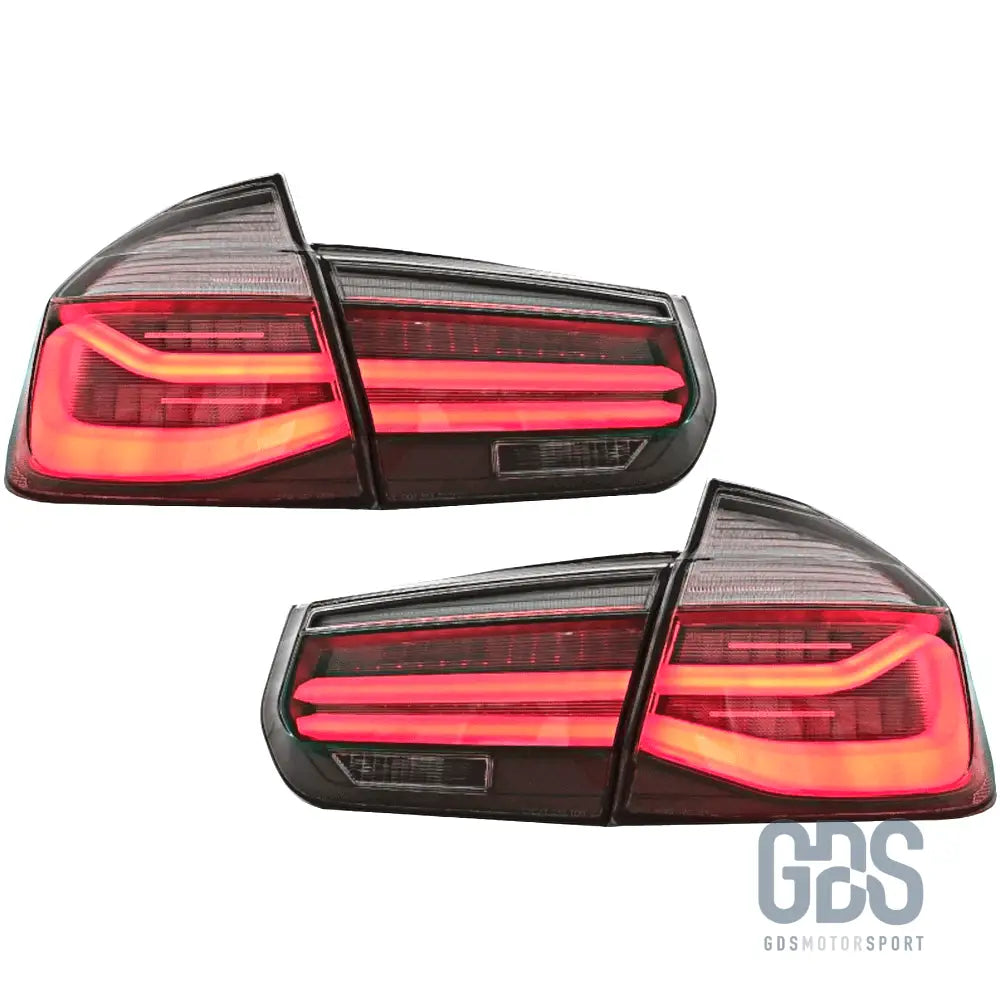 Feux arrière led light bar dynamique rouge et blanc pour bmw série 3 f30 - arriere