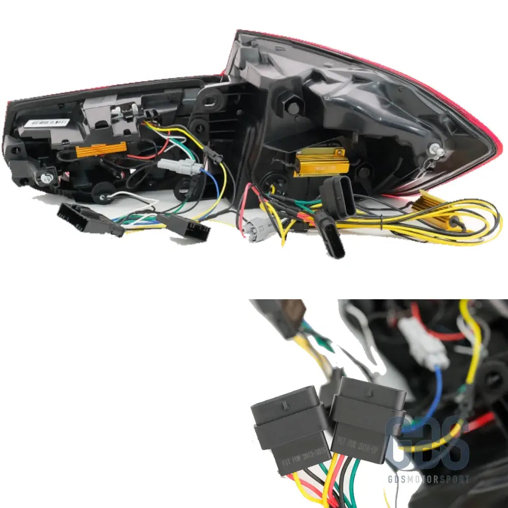 Feux arrière led light bar dynamique rouge et blanc pour bmw série 3 f30 - arriere