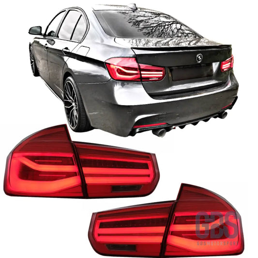 Feux arrière led light bar dynamique rouge pour bmw série 3 f30 - arriere
