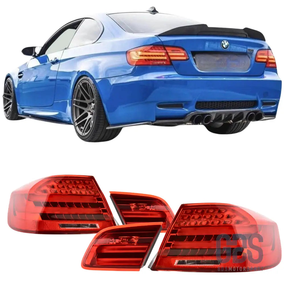 Feux arrière led light bar look lci bmw serie 3 e92 coupé phase 1 2006 a 2010 - arriere