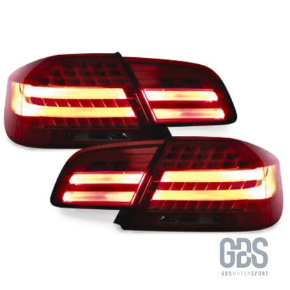 Feux arrière led light bar look lci fumé noir bmw serie 3 e92 coupé phase 1 de 2006 a 2010 - arriere